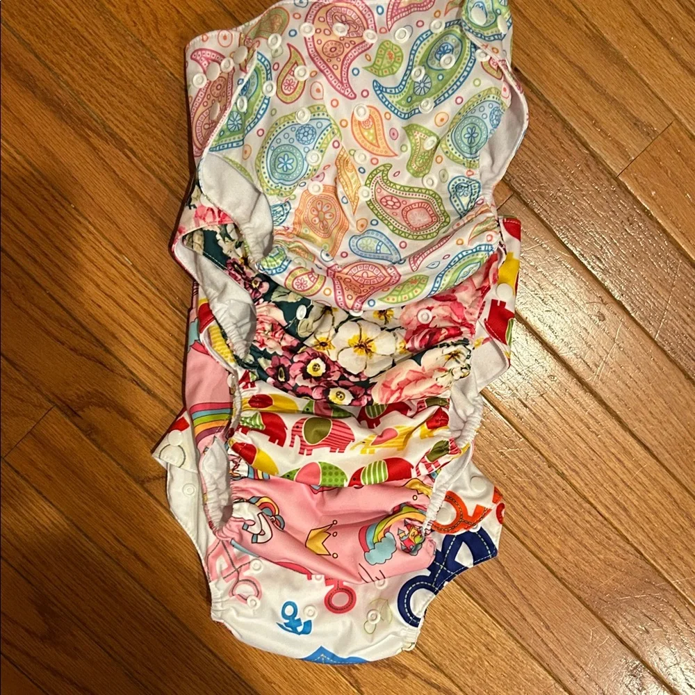 5 Alva Baby multi color Diaper Cover Set